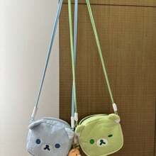 Rilakkuma Dompet Koin Beruang Lucu dan Santai, Tempat Kartu, Tempat Penyimpanan Earphone, Organizer Tas Tangan Kartun - MultiWarna - View 3