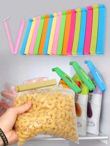 Klip Penutup Kantong Makanan, Klip Plastik untuk Penyimpanan Makanan & Snack, Cocok untuk Roti, Snack, Sereal, Dapur Rumah, Klip Penutup Kantong Berwarna-warni - Klip penyegel - View 3