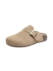 CAMEL CROWN 1 Pair Women's Summer Sandals, Fashionable Lightweight Comfortable Classic Birkenstock Style Slippers - Apricot - View 1