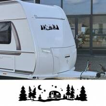 Bil Berg Grafik Klistermärken Van Kaross Dekoration Vinyl Dekaler Husbil Hästtransport Husvagn RV Camper Bil Tuning Tillbehör - Bilklistermärke - Visa 1