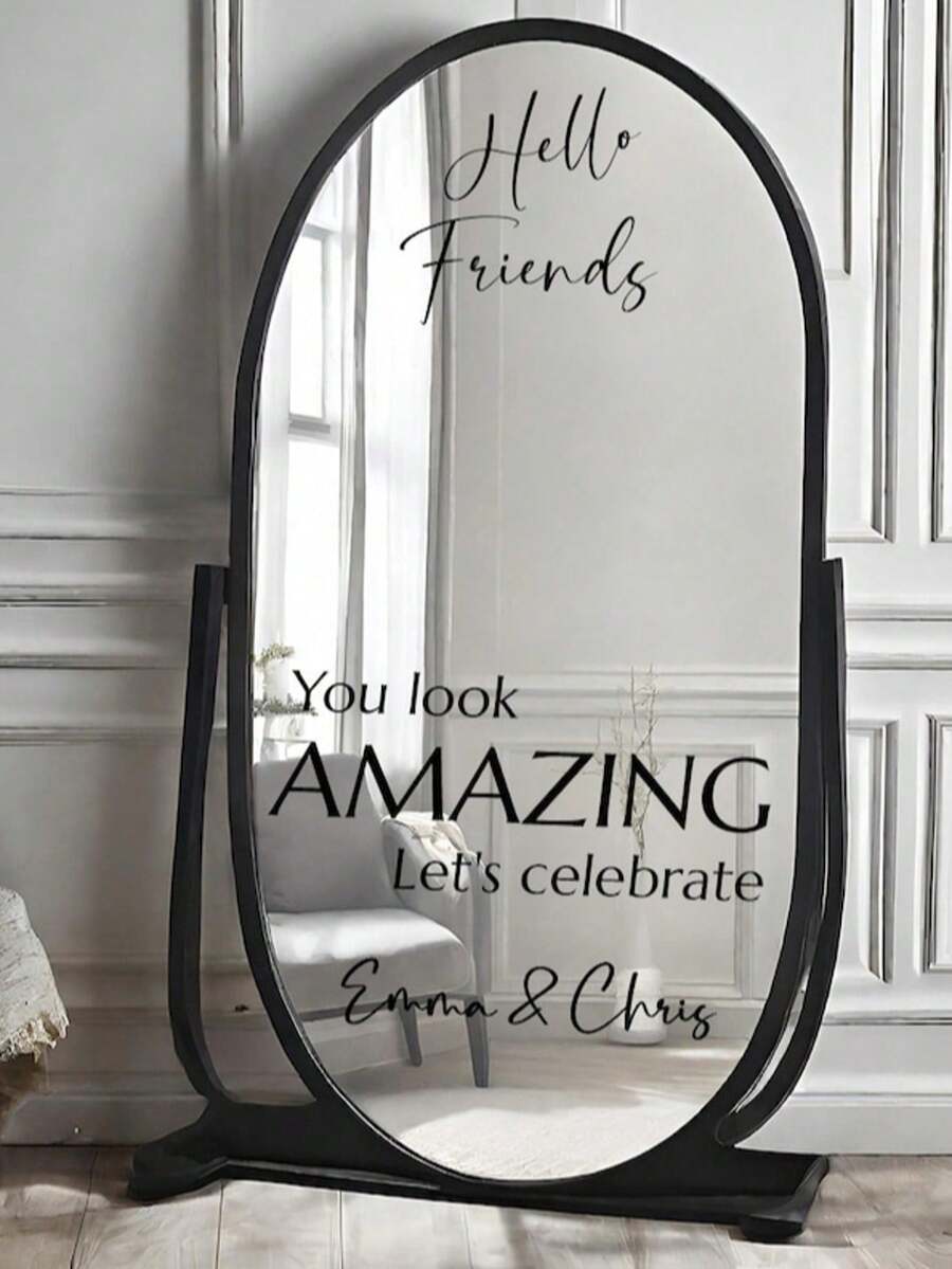 Custom Mirror Sticker Wedding Seating Chart Sticker - Wedding Decoration DIY Wedding Sticker - Seating Chart Mirror Sticker Welcome To Wedding Mirror Sticker