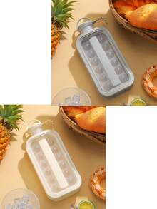 2-In-1 Portable Silicone Ice Cube Tray With Lid And Matching Water Bottle, Multi-Cavity Ice Mold For Ice Rolls And Ice Balls, Easy Release Kitchen Gadget, Suitable For Juice, Whiskey And Cocktails, Perfect For Home Bar, Party And Summer Travel Daily Use, Gift Choice - Multicolor - View 17