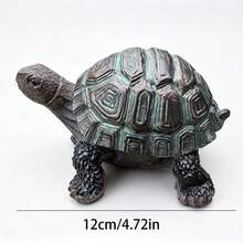 Esculturas de tortuga para jardín, estatuas de decoración del hogar, tortuga realista y linda, arte de jardín zen, patio, césped, jardín, figuras de exterior - A - Ver 6