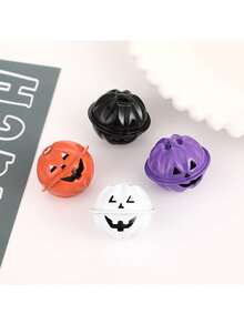 5 Stück Halloween Kürbis Glocken, lustige Kürbis Glocken, Haustier Schlüsselanhänger, Kleidungszubehör Anhänger, Halloween Dekorationsglocken - Mehrere Stile - Übersicht 8