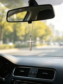 1件合金十字架汽車後視鏡吊飾，中性車內飾配件 - A - 查看 8