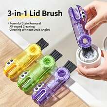 Set Sikat Tutup Gelas 3-in-1 | Sikat Pembersih Gelas Air Portabel, Cocok untuk Gelas Berinsulasi, Mug Perjalanan, dan Peralatan Dapur - hijau - View 7