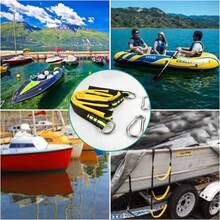 5-Step Extra Long Portable Boat Ladder Extension Rope Ladder For Marine Climbing, Folding Auxiliary Boat Ladder, Inflatable Boat Boarding Ladder Folding Hanging Ladder, Suitable For Kayaks, Canoes, Inflatable Boats (3-Step, 4-Step, 5-Step) - Kayak Rope Ladder - View 12