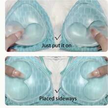 A Set Of Invisible Silicone Bra Inserts - Can Be Reused, Designed For Bikinis, Swimsuits, And Bridal Attire | Durable Adhesion, Breathable And Allergy-Friendly Material | Microporous Structure For Improved For Comfort And Contour | Natural Enhanceme - A - View 5