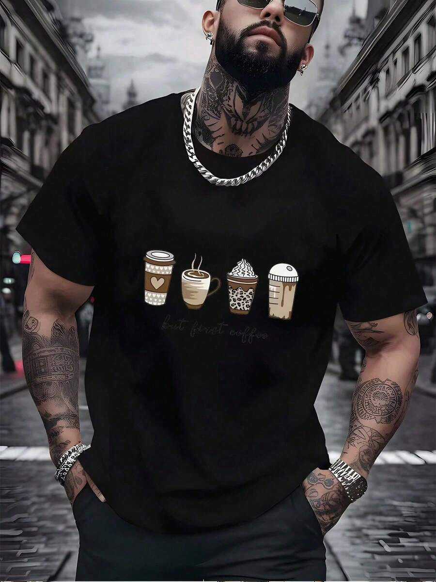 Men T-Shirts - Black - View 1