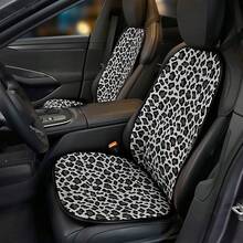 1件粉色豹紋女孩汽車座椅墊，豹紋汽車座椅套，防滑透氣紋理，高級舒適汽車座椅墊，適合夏季、冬季及四季使用，通用於所有車型 - 坐墊 - 查看 3