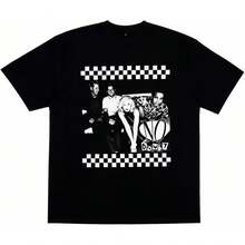 Women's T-Shirt Unisex Unisex Pure Cotton TShirt 90s Retro Band Graphic Tee Ska Punk Rock Band Tribute Shirt Super Soft Premium Cotton - Black - View 1