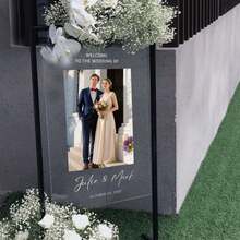 Wedding Welcome Sign Modern Wedding Sign Acrylic Wedding Welcome Sign Welcome To Our Wedding Wedding Decor Wedding Gift - Multicolor - View 8