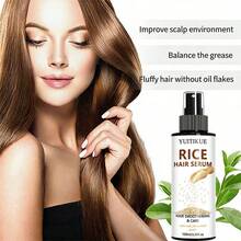 YUITIKUE Spray de Cabelo de Arroz 100ml, Contém Extrato de Arroz, Fornece Nutrição Profunda para Uso Diário, Hidrata Cada Fio de Cabelo. Textura Refrescante, Natureza Suave, Adequado para Todos os Tipos de Cabelo. Spray de Proteção Térmica - 100g - Visão 9