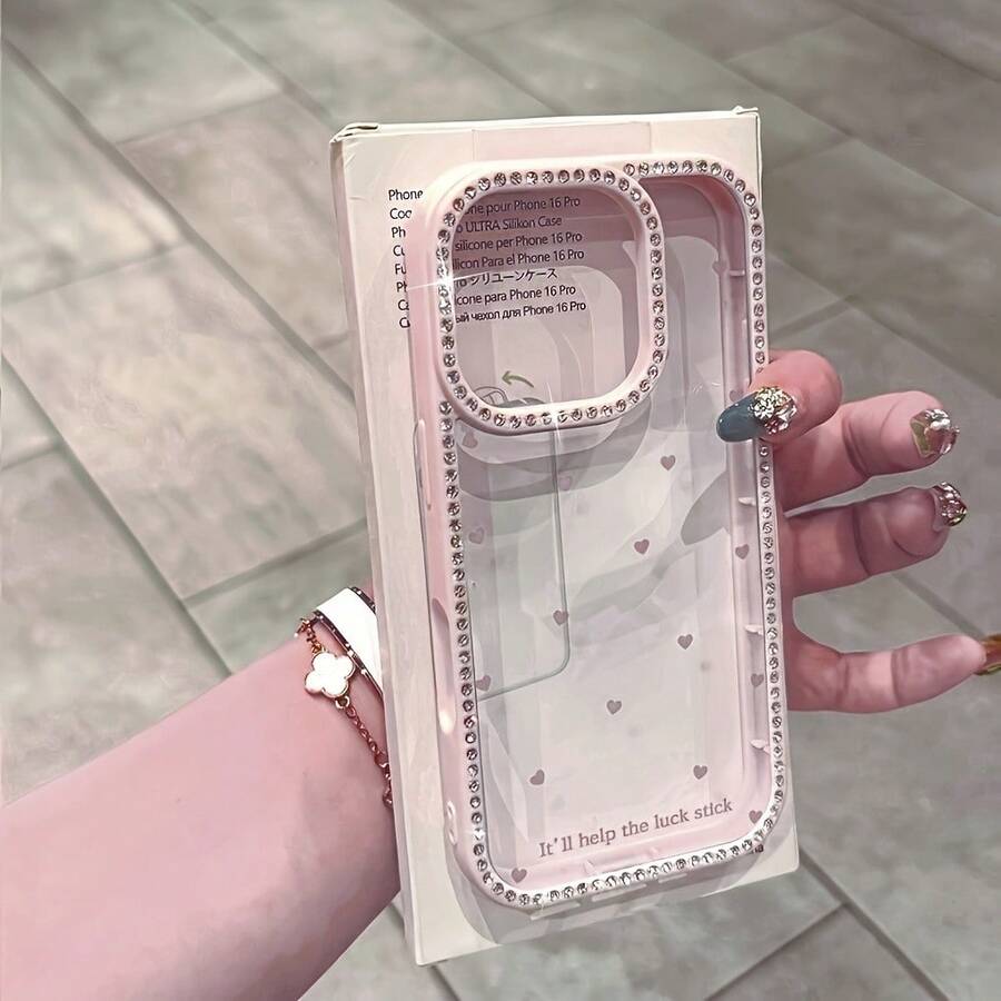 [24h Shipping From DE/FR/ES]Apple 11-17 Phone Case: Creative Design, Light And Luxurious, Slim And Snug Fit, Cute And Adorable Heart Cartoon, Simple, Elegant, Versatile, Suitable For Couples, Drop-Resistant, Wear-Resistant, Scratch-Resistant, High-Definition Printing, HighPhone Case Gift For Women Men Birthday Present - 1 Piece Of Picture Color - View 1