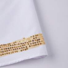 Greek Goddess Costume Side Long Drape Dress Arm Cuff And Headband 3 Pcs Set - White - View 8