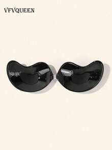 vfvQueen 1/2/4 piezas Sujetador adhesivo sin tirantes con forma de mango, lencería y pegatinas para el pecho de mujer, pegatinas con efecto push-up para el pecho en verano, efecto de pecho pequeño que se ve talla grande grande, por favor limpie el pecho antes de usar, el contacto con sudor y agua puede reducir la adhesión - Multicolor - Ver 20