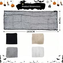 Multi-Color Thick Mesh Horror Fabric, Torn Ripped Horror Mesh Cloth, Horror Decorations, Hanging Decor, DIY Ghost Costume Accessories, Suitable For Haunted House Entrance, Windows, Bar, KTV Escape Room, Carnival, Festival Of Lights, Indoor/Outdoor Scene Decoration, Reusable Halloween Party Supplies - Ghost Costume Accessories - View 5
