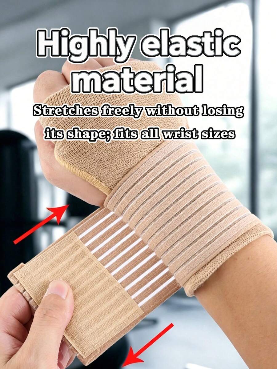 Wrist Brace Compression Wrist Support Splint For Women Men Adjustable Wrist Strap Compression Wraps Fit Right Left Hand For Gym Weightlifting Home Exercise Fitness Cycling Gloves Workout Equipment Hiking Gear Bikes Travel Essentials Accessories