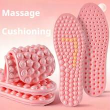 Comfortable Massage Insoles, Shock-Absorbing Soft & Bouncy Cushioning Anti-Odor Breathable Non-Fatiguing Insoles For Men & Women, Sports Shoes Casual Shoes Insoles | No Fatigue During Long Standing And Walking | Soft Cushioning, Comfortable Support | Breathable & Moisture-Wicking | Suitable For Sports Shoes, Casual Shoes And Work Shoes - Multicolor - View 4
