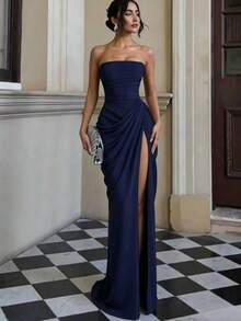 Women Formal & Evening Dresses - Navy Blue - View 1