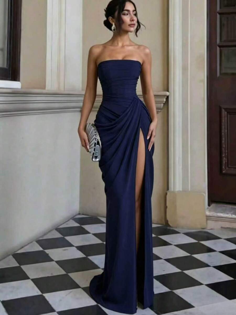 Women Formal & Evening Dresses - Navy Blue - View 1