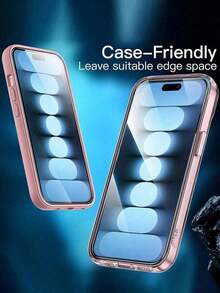 4 Packs - Tempered Screen Protector Mobile Phone Screen Protector For IPhone 15/14 Pro/14 Pro/14 Plus/16 Pro/16 Pro/15 Pro/15 Plus/13 Pro/13/12/11/17 Pro/17 Pro Max/17e, Screen Protector, Double-Layer Tempered Glass, 9H Hardness, 99.99% Clarity, Compatible With Phone Cases, 15 Inch Screen Protector, Mobile Phone Accessories, Birthday Anti-Fall Family And Friends Mother's Day Gift Anniversary - Clear - View 5