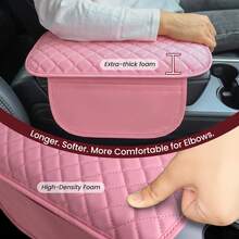 Car Middle Center Console Cover With 2 Storage, Car Booster Pack,Universal Microfiber Leather Car Armrest Cover Cushion For For Most Vehicles, Memory Foam Comfort Stylish Leather Scratch-Resistant Car Armrest Box - 彩色 - 查看 6