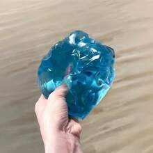 1pc Popular Oversized Ice Cube TPR Squeeze Toy, Realistic Ice Crystal Texture Stress Relief Squeeze Toy, Cool Summer Desktop Decoration, Suitable For All Ages Multi-Holiday Surprise Gift Set - 彩色 - 查看 10