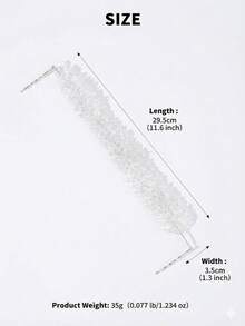 1 pièce Serre-tête en cristal feuille en fil d'argent fait main, cristal transparent, accessoire de coiffure de luxe scintillant pour mariée, mariage, soirée et fête - Argent - Voir 8