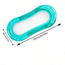 Inflatable Floating Mat, Transparent Minimalist Design With Headrest, Gradient Jelly Color, Suitable For Water, Swimming Pool, Beach, Home Pool, Can Be Used As Inflatable Floating Mat, Water Inflatable Resting Seat, Swimming Pool Inflatable Floating Device, Swimming Pool Inflatable Raft, Air Pump Sold Separately - Gradient - View 10