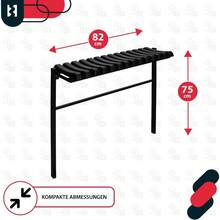 KOTARBAU® 78cm Foldable Cemetery Bench, Weatherproof Powder Coated Steel & Plastic Metal Bench, Outdoor Garden & Park Seating For Graveyard - Default - View 6