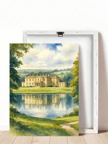 1 Stück Herrenhaus Wandkunst, Landhaus, stimmungsvolle Herbstlandschaft, Stolz & Vorurteil Wandkunst Muster, ideales Geschenk, geeignet für Schlafzimmer, Wohnzimmer, Büro, Wandkunst, Wanddekoration, Heimdekoration, Raumdekoration, Leinwand Wandkunst, Poster, Wandkunst mit Rahmen, optionaler Rahmen - 1 Stück - Übersicht 20