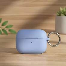 Funda protectora de silicona suave de unicolor compatible con Apple Pro, funda para auriculares Bluetooth inalámbricos a prueba de caídas con cobertura completa - Multicolor - Ver 6