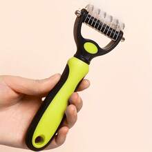 Pet Cleaning Brush Pet Deshedding Brush Dog Comb Deshedding Tool Hair Cleaning Brush - Multicolor - View 8