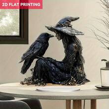 1pc High-End Acrylic Halloween 2D Desktop Decor, Suitable For Home Office Desk - 1PC - View 3
