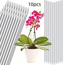 Clear Plant Support Stakes, Transparent Plastic Orchid Flower Support Sticks, Bendable Plant Stem Support Rods For Phalaenopsis, Indoor Potted Flowers, Climbing Plants - Transparent - View 10