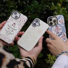 Chestnut Brown Islamic Art Phone Case| Art And Culture Cover| Islamic Arabic Style Phone Case| A Unique Gift For Her And Her Wife| Compatible With MagSafe - White 1 - View 4