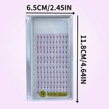 7D Tapered Fluffy Purple 120pcs Easy-To-Wear Atmospheric Eye Makeup Holiday Look Colorful Series False Eyelashes - View 4