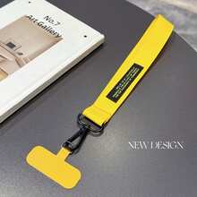 1 Stück minimalistischer einfarbiger kurzer Handy-Lanyard-Anhänger, langanhaltend Nylonmaterial, breiter Stoffriemen, bequemer Handgelenkriemen, geeignet für Handyhülle-Lanyard, Schlüsselanhänger-Lanyard, Taschen-Lanyard, Wasserflaschen-Lanyard, universeller Handgelenkriemen - Kurzes, breites Lanyard + farblich passende Karten - Übersicht 21