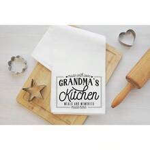 Personalized Name Kitchen Napkin And Memories, Microfiber Hand Towel, Gift For Grandma And Mom, Kitchen Decorative Towel - Multicolor - View 4