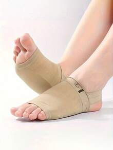 1 Pair Bandage Arch Support Foot Pads, Arch Socks - No Tightness, No Slipping, High Elasticity & Breathable; Foot Support Bandage; With Gel Pad - Durable & Breathable Protective Gear; Provides Support For Sports; Comfortable & Snug Foot Support Band; Unisex, All Season - Multicolor - View 9