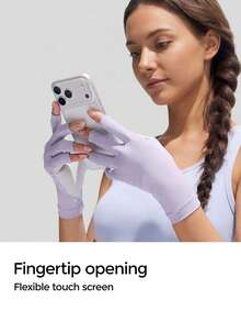 BENEUNDER Cooling Fingerless Sun Gloves – Model AL365 - Mauve Purple - View 4