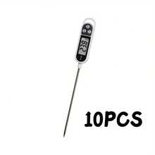 1pc, 10pcs, 12pcs [Probe Food Thermometer] Outdoor BBQ Precise Temperature Measurement Tool, Kitchen Roasting Baking Digital Display Thermometer, Portable Hanging Ring Food Core Temperature Measuring Device, Home & Commercial High-Temperature Cooking Temperature Control Gadget, Practical Tool To Enhance Cooking Taste - M - View 17