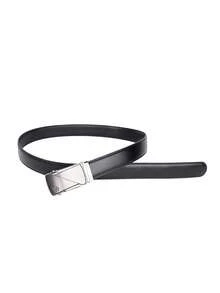 CAMEL CROWN Men's Automatic Buckle Belt, Simple And Versatile Trouser Belt - Black - View 4