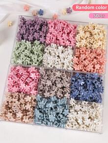 200/100/50 piezas Pinzas para el cabello de colores aleatorios para niñas, accesorios para el cabello multifuncionales y sencillos, adecuados para uso diario, para niños - Multicolor - Ver 8