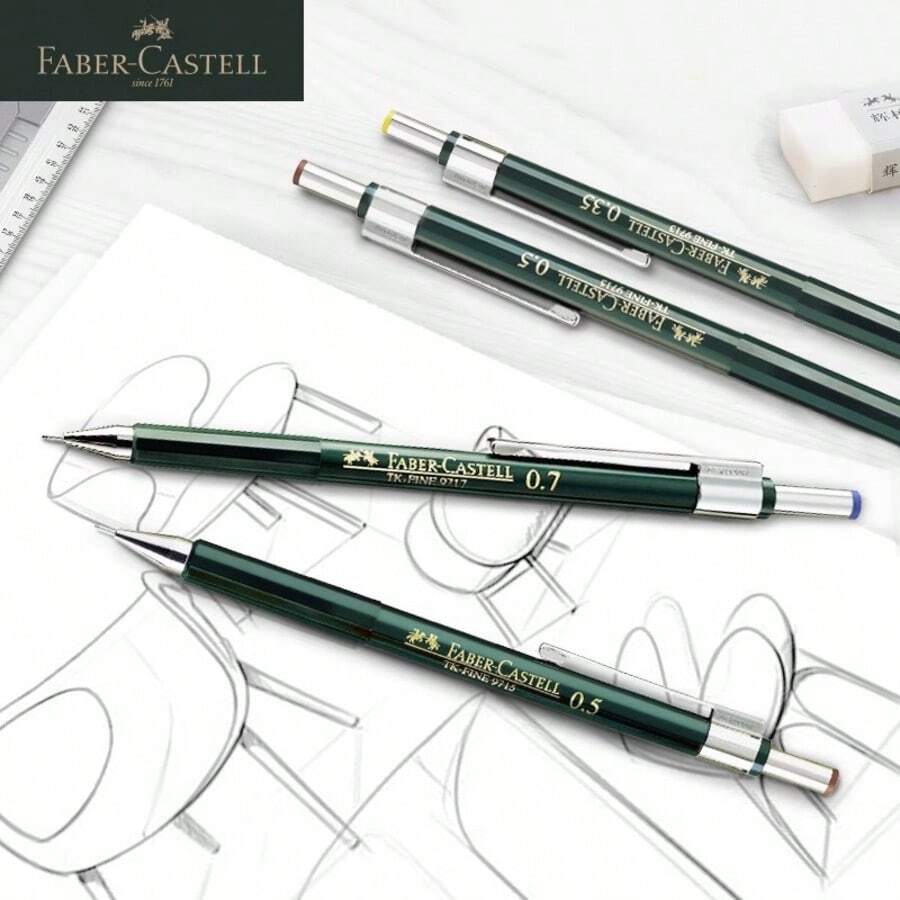 1pc Faber-Castell Low Center Of Gravity Mechanical Pencil - Essential For Art Drawing And Student Writing - Random - View 1