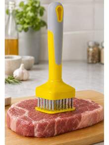 5-Pack Stainless Steel Meat Tenderizer, 24-Needle Spring-Loaded Handheld Kitchen Tool For Steak, Chicken, Pork, BBQ And Marinating, Random Color - Random Color - View 4