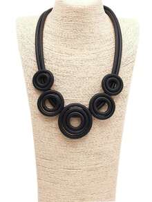 MARLIWOO 1pc Exaggerated Vintage Niche Personalized Neck Accessory Handmade Versatile Fashion Accessory Bohemian Holiday Style Necklace - Multicolor - View 6