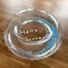 Women's Adult Thick Transparent Glitter Lifebuoy Inflatable Swim Ring, Inflatable Arm Bands Swimming Gear - Multicolor - View 2