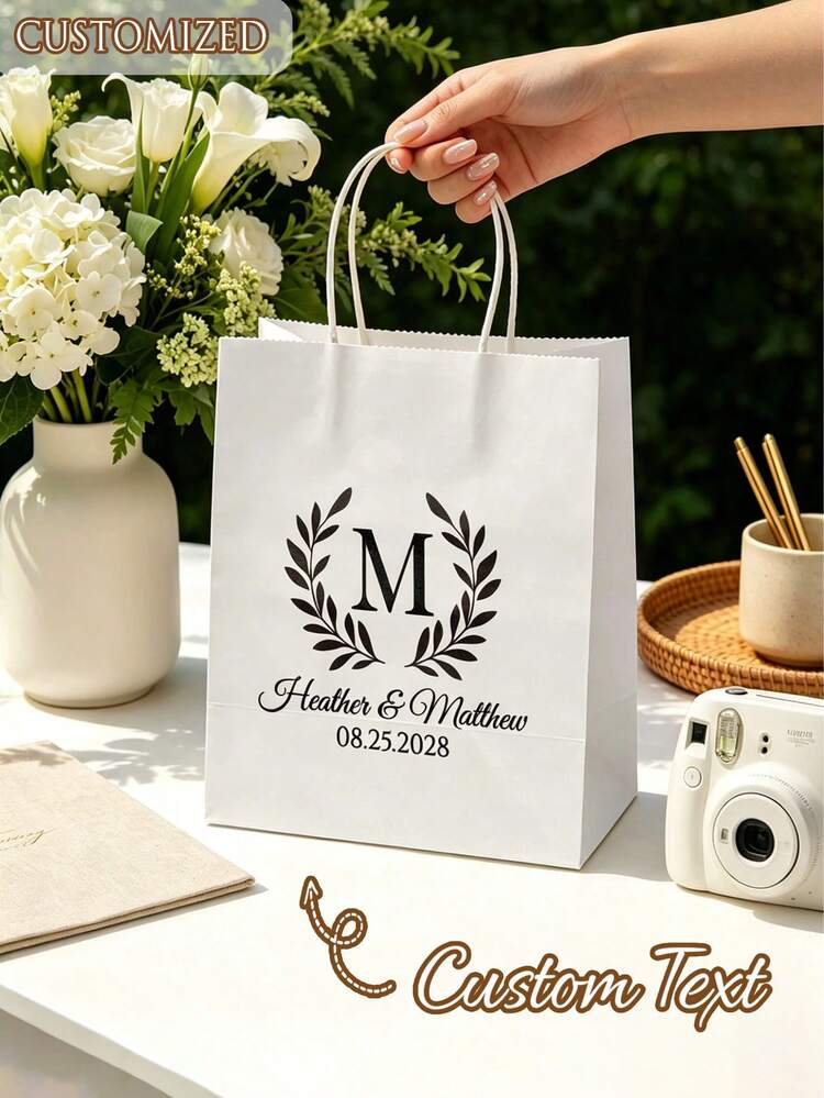 Customized Wedding Gift Bags, Customized Bride & Bridesmaid Gift Boxes, Wedding Party, Customized Birthday Gift Bags, Wedding Gift Bags, Bridesmaid Gift Bags, Engagement Gift Bags, Party Gift Bags, Ribbon Tied Gift Bags, Graduation Gift Bags, Employee Gift Bags - Multicolor - View 5